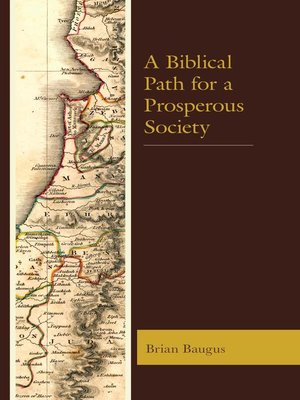 cover image of A Biblical Path for a Prosperous Society